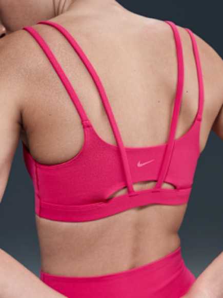 Women's Nike Dual-Strap Bralette In Hot Pink, Size Small